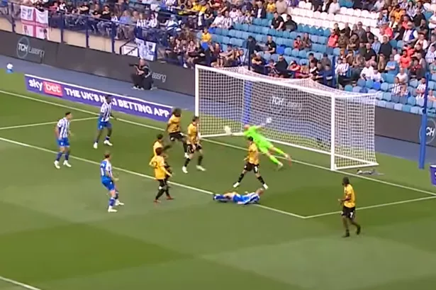 Viktor Johansson's save to keep out an overhead kick from Barry Bannan.