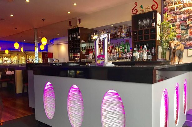 Photo shows bar in Titash restaurant