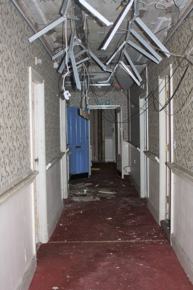Inside abandoned Mossley Manor Care Home