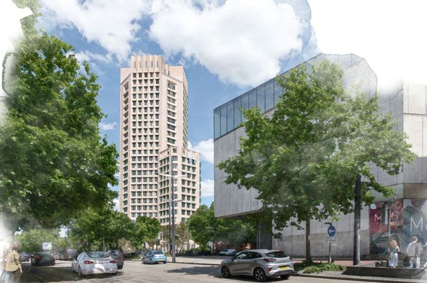 The new Cabot Gate development would centre around a huge student accommodation tower