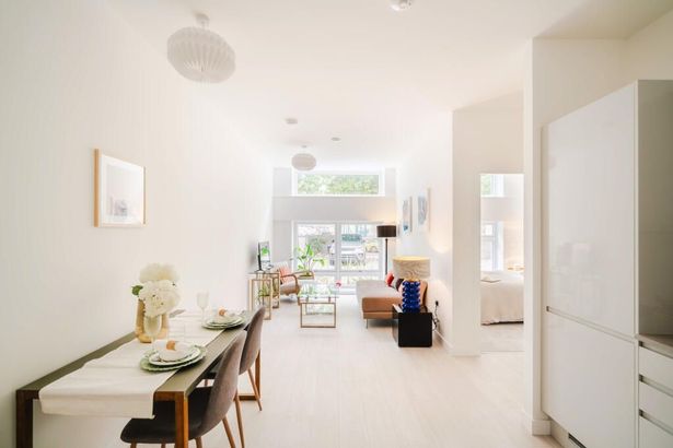 The apartments are all open-plan