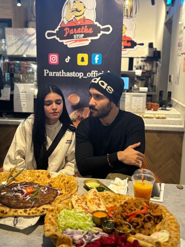 Popular Pakistan actor Feroze Khan made a visit to the Paratha Stop in Bolton