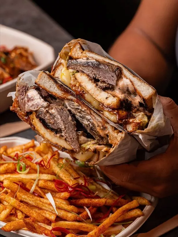 The steak and cheese toastie from Fresh Fuel