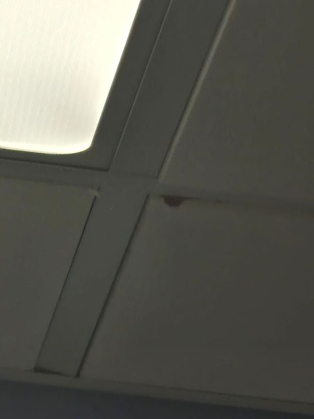 Blood drips from the ceiling at Barry Hospital