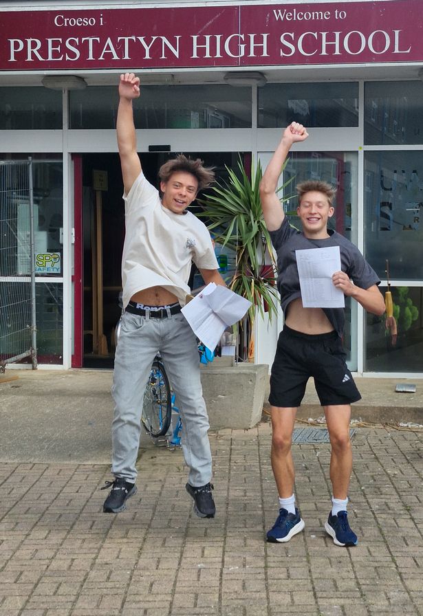 GCSE 2025 celebrations at Prestatyn High