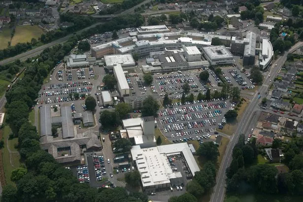 Glangwili Hospital from the air