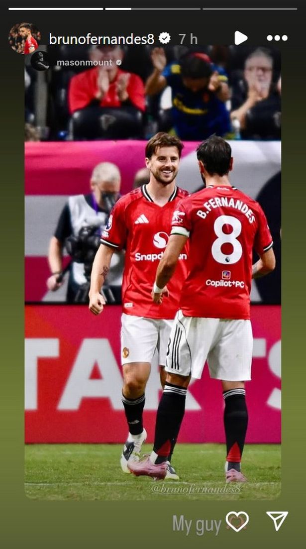 Bruno Fernandes shared his verdict on Mason Mount