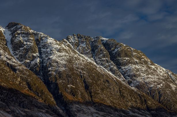 A picture of Aonach Eagach ridge line