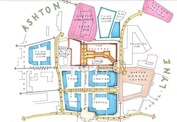 Ashton town centre regeneration design concept