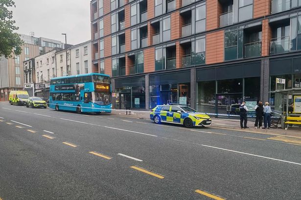 A cordon in place on London Road following an assault on Sunday, August 3