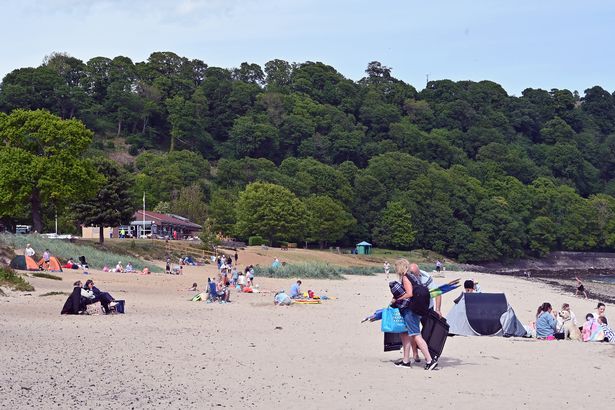 People enjoying Silver Sands beach