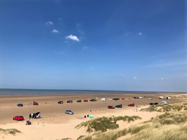 This weekend you won't see any cars on Ainsdale Beach due to high sands 