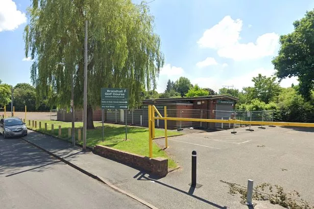 The former Brandhall golf course clubhouse in Heron Road, Oldbury