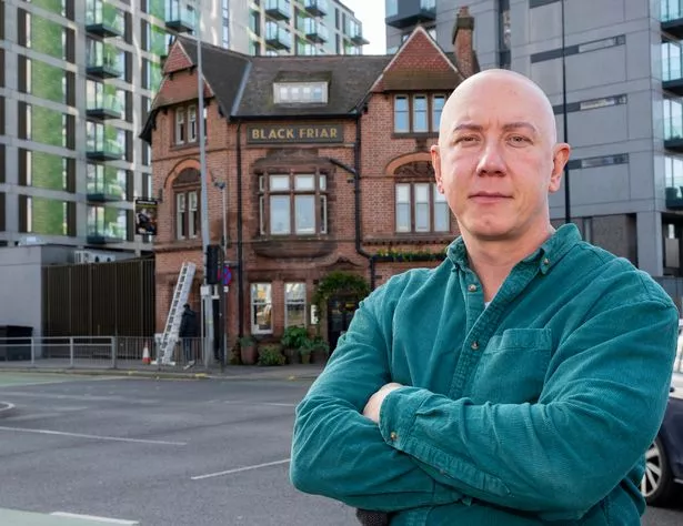Neil Burke, landlord of the gastro pub The Black Friar in Salford