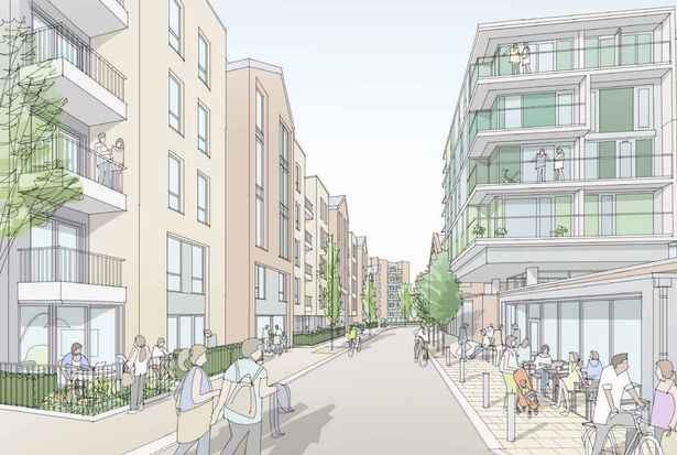 CGI of what Castle Street could look like under future Stalybridge vision