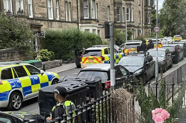 Armed police were at the scene