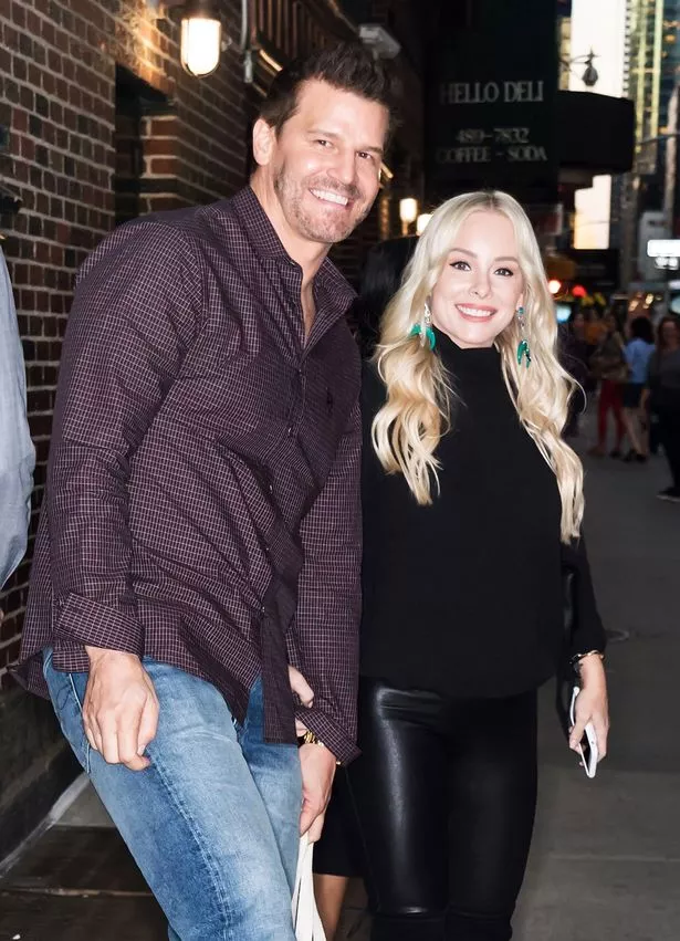 David Boreanaz and wife Jaime Bergman