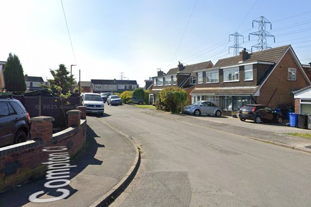 Compton Close in Trafford, where the incident took place