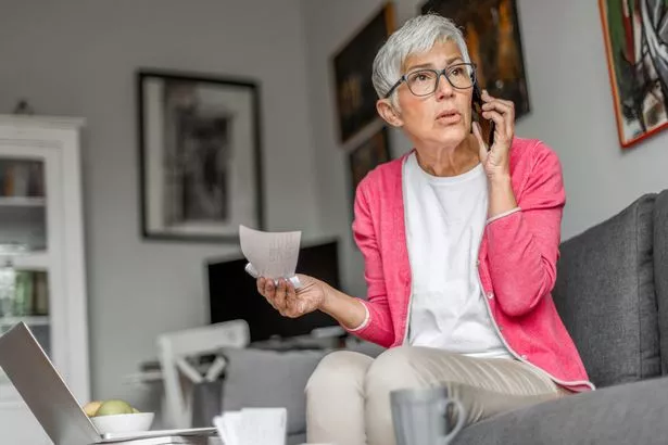 Confused person on the phone