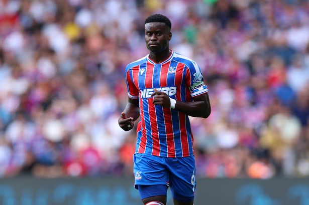 Liverpool target Marc Guehi in action for Crystal Palace.
