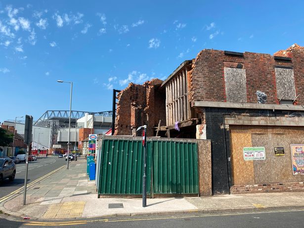 A derelict building on Oakfield Road in Anfield, Liverpool