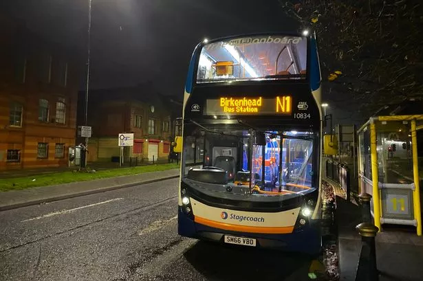 A Stagecoach bus in Birkenhead
