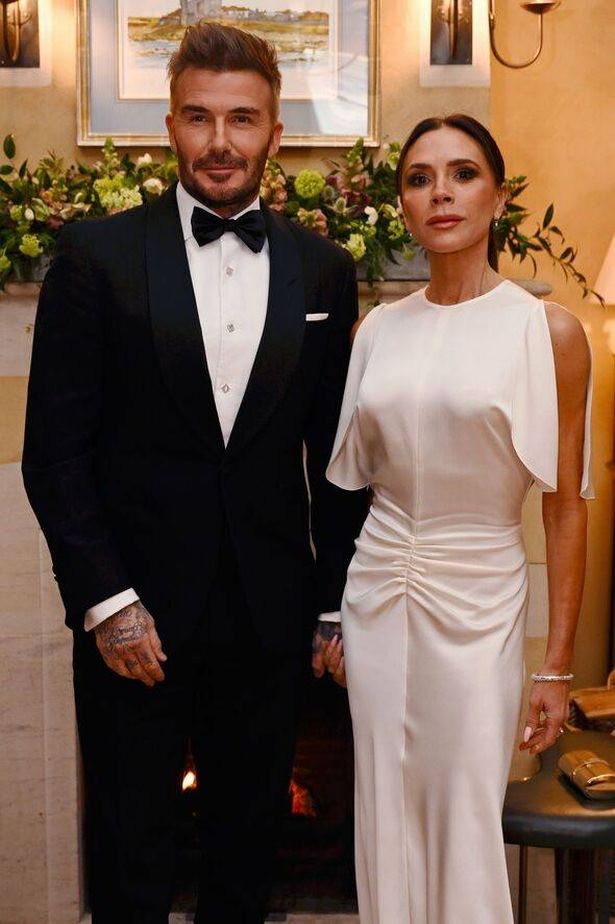  David Beckham and Victoria Beckham during a dinner at Highgrove Hous