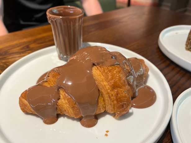 You can buy chocolate shot (milk, caramel-milk or dark) for drizzling or dipping your treats