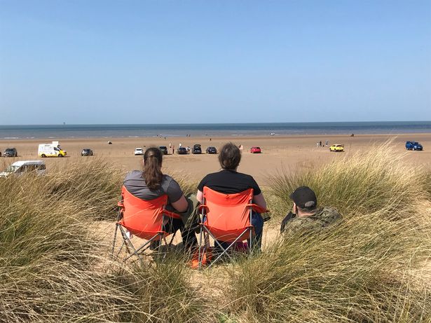 Like Formby Ainsdale Beach is backed by sand dunes 