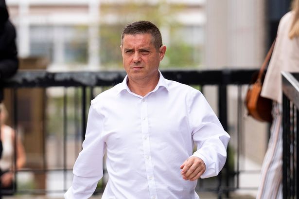 Former London's Burning actor John Alford outside St Albans Magistrates' Court, Hertfordshire, where he is charged with four counts of sexual activity with a child, and two counts relating to a second female - of sexual assault and assault by penetration. Alford, who first found fame in Grange Hill, is charged under his real name John Shannon. Picture date: Tuesday August 26, 2025.