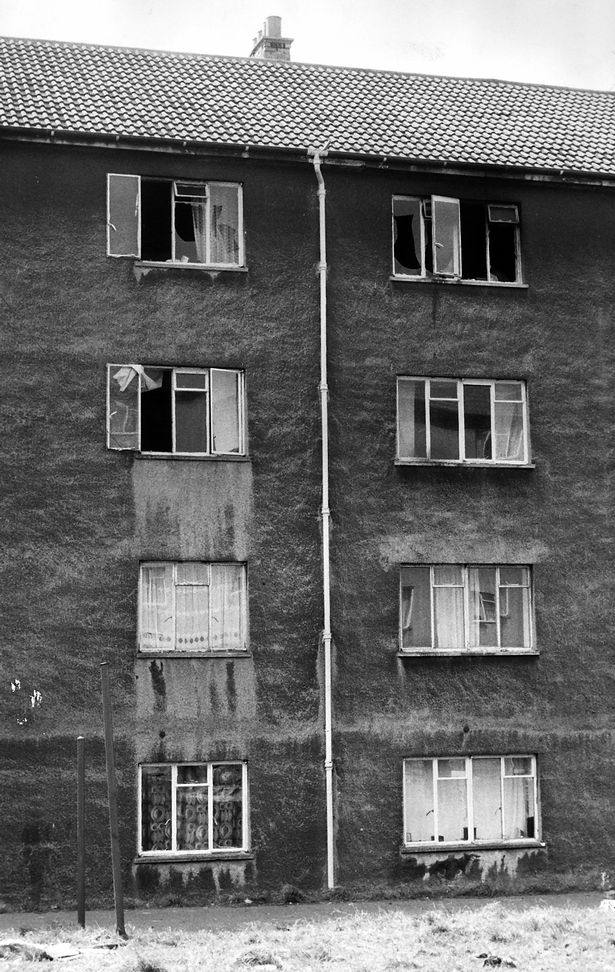 Doyle house in Ruchazie Glasgow where six of the family perished in Ice Cream Wars murders