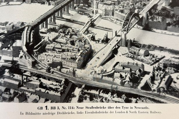 Wartime map of German bombing targets in North East