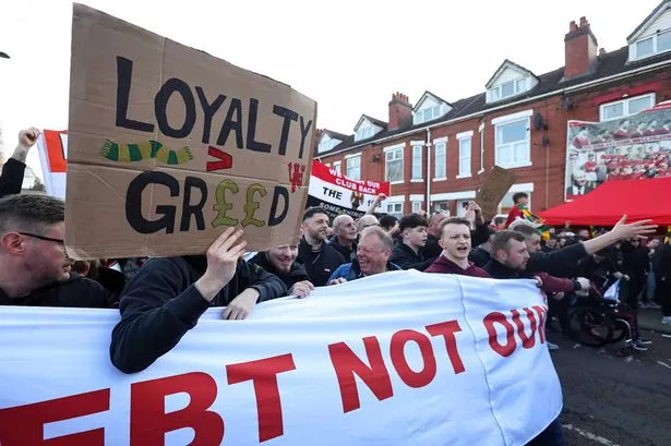 The 1958 fan group protest against Man Utd's ownership group last season.