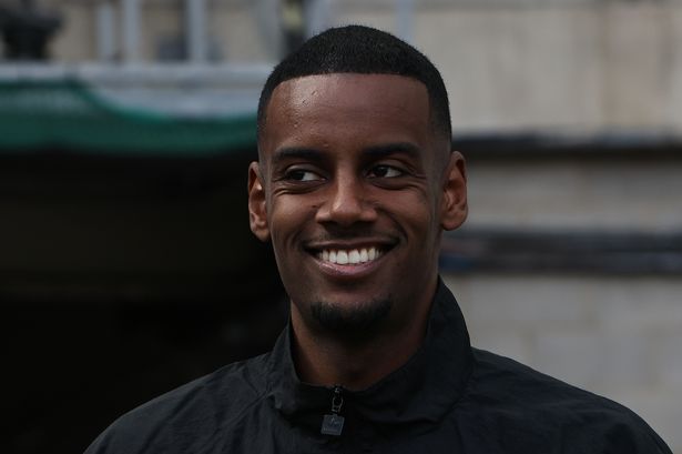Newcastle United striker Alexander Isak.