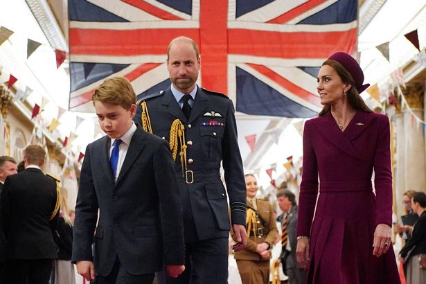 Prince George of Wales, Prince William, Prince of Wales and Princess Kate