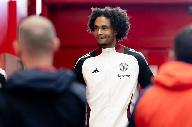 Manchester United centre-forward Joshua Zirkzee