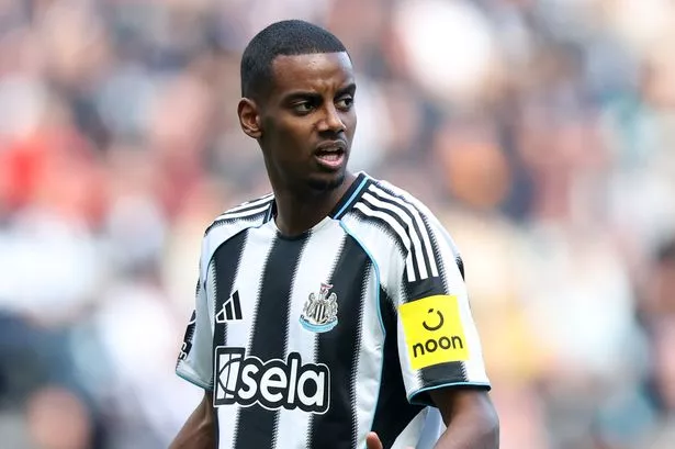 Alexander Isak playing for Newcastle United