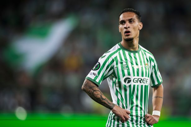 Manchester United's Antony while on loan at Real Betis