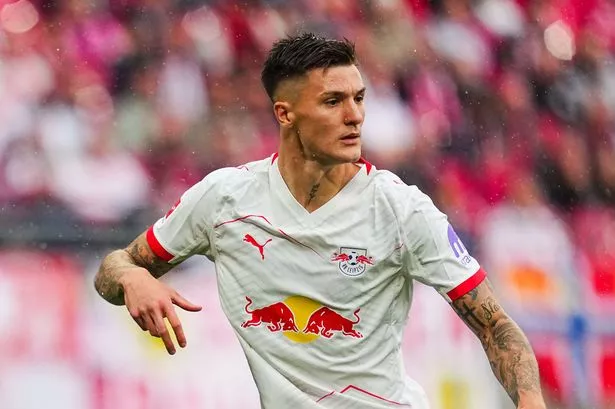 Benjamin Sesko of RB Leipzig.