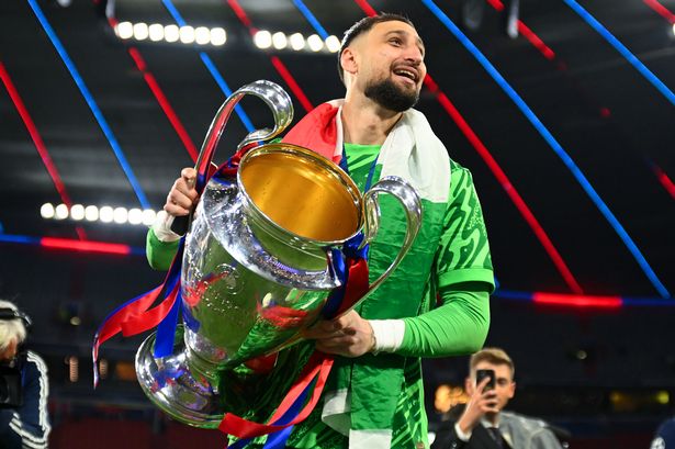 Donnarumma helped PSG win the Champions League