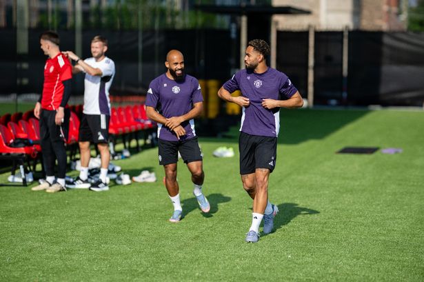 Manchester United's new summer arrivals Bryan Mbeumo and Matheus Cunha