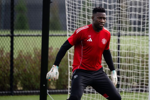 Andre Onana in pre-season training.
