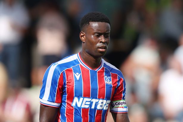 LINZ, AUSTRIA - AUGUST 1: Marc Guehi of Crystal Palace during the pre season friendly match between Augsburg v Crystal Palace at Hofmaninger Stadium on August 1, 2025 in Linz, Austria.  (Photo by Crystal Pix/MB Media/Getty Images)