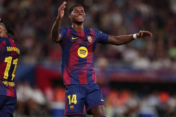 Marcus Rashford of FC Barcelona disappointed during the match between Barcelona and Como
