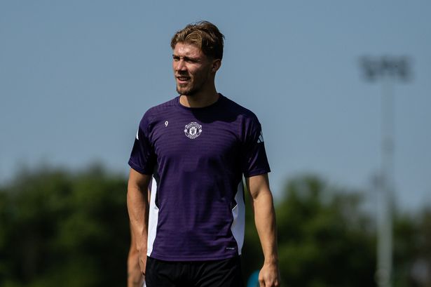 Manchester United striker Rasmus Hojlund