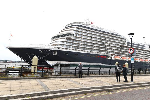 Cunard's Queen Anne in Liverpool in May