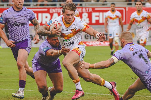Hull FC hooker Denive Balmforth in action for Catalans. 