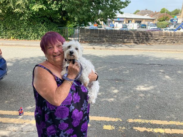 Margaret Gartside with her beloved dog Holly 