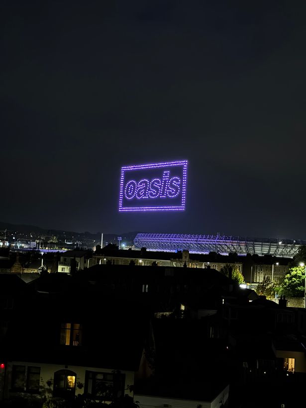 The logo could be seen across the city.