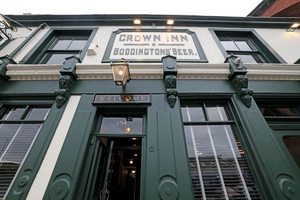 The pub still proudly boasts signs honing back to its past as a Boddingtons venue
